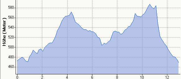 Hhenprofil 12,9km