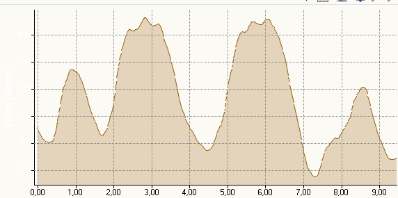 Hhenprofil MR-Powerlauf 9,5km Langstrecke